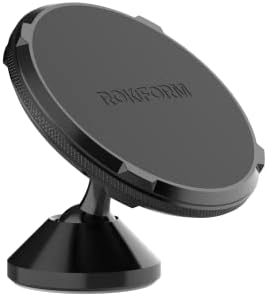Rokform Dual Magnet Swivel Dash Mount, Adjustable & Aluminum (Black)