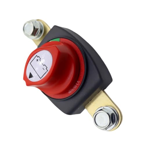 Side Post Battery Disconnect Switch, 275A 12V-48V Battery Cut Off Master Isolator, On/Off Power Kill Switch for Car Truck RV Boat Marine