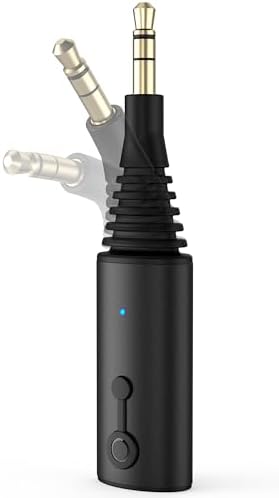Bluetooth 5.4 Car Aux Adapter, Bendable 3.5mm Audio Jack