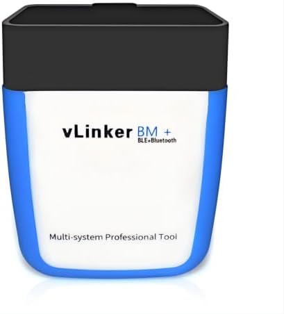 Vgate vLinker BM+ OBD2 Bluetooth Scanner for BMW/Mini BimmerCode, Car Code Reader for iOS, Android, and Windows
