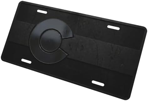 Colorado Black Flag Aluminum License Plate Decor 6x12 | Colorado Flag Decor, 6x12 In UV Printed Aluminum, Garage Wall Metal Sign, 4 Pre-drilled Holes, Non-DMV Art.