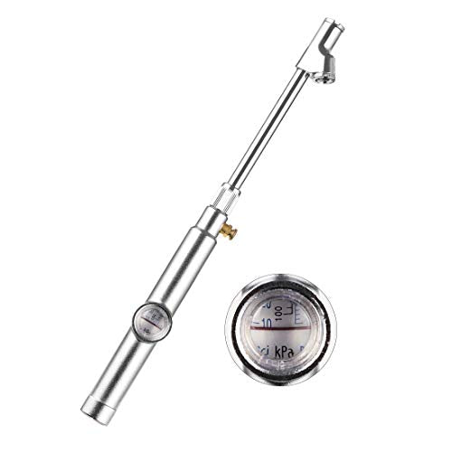 CZC AUTO Tire Pressure Gauge, Straight on Foot Dual Head, 10-120PSI