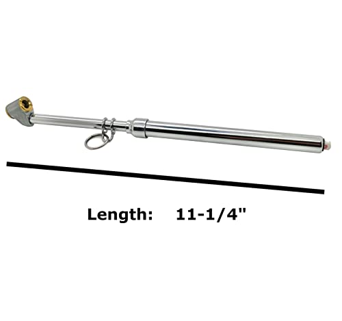 Semi Truck Tire Pressure Gauges. 10-150 Psi. Heavy Duty Commercial Air Pressure Gauge for Professional Tractor Trailer Drivers. Perfect for a Long Reach RV Tire Gauge, Dually and Car. 2 Gauges.