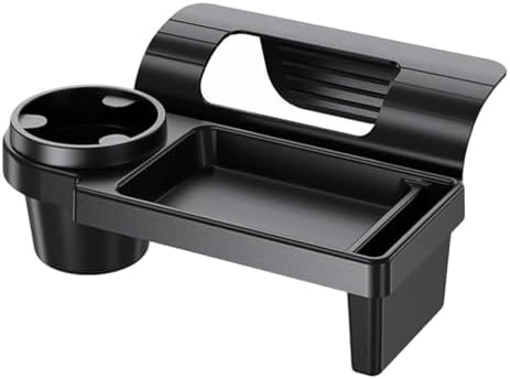 Car Window Multifunctional Storage Organizer, Car Door Cup Holder, Functional Vehicle Organizer Rack with Storage Organizer Tray Fits Most Vehicles