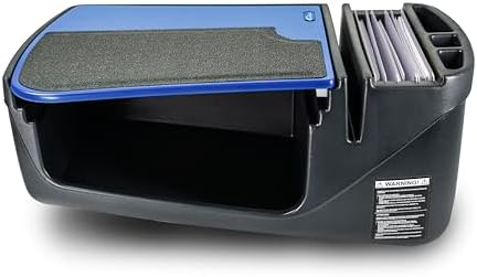 AutoExec Efficiency GripMaster Car Desk for Your Vehicle Workstation and Mobile Office, Blue