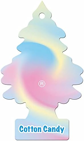 Car Freshner U1P10282 Little Trees Cotton Candy Air freshener, 24 Pack