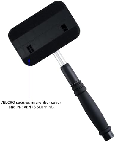 POLYTE Pivoting Windshield Glass Cleaning Tool Extendable Aluminum Handle