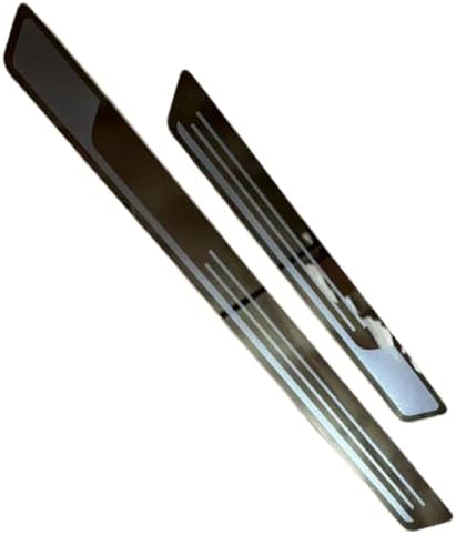 4 Pcs Car Door Sill Protectors for 2017-2023 2024 2025 Jeep Compass, Auto Door Entry Guards Kick Plates Scuff Protector Trim Shield Threshold Protection