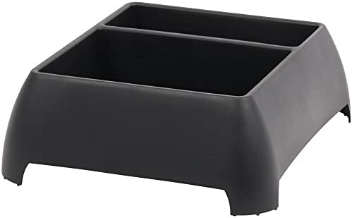 Moblorg Heavy Duty Storage Organizer for Vehicle Trunk, Garage, Under Sink Organizer, Recycled Plastic, Made in USA (Black)