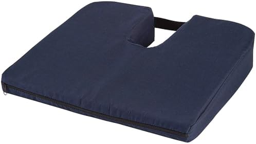 DMI Gradual Slope Seat Cushion for Coccyx, Sciatica and Tailbone Pain Used With Dining Room Chairs, Desk Chairs, Car Seats or Wheelchair Cushions, Machine Washable-Cover, 15 Inch, Camel