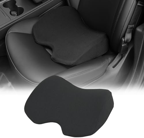 Nilight Car Seat Cushion Black Mesh Memory Foam Wedge Breathable Comfortable for Daily Driving Working Sciatica and Tailbone Pain Relief Improves Drive Visibility