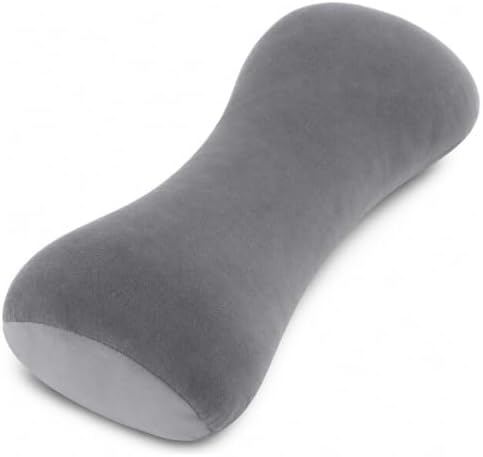 Lumbar Support Pillow for Bed, 19.7x7.9x3.9 in Ergonomic Sleep Cushion | Wraparound lower back support for side sleepers. Use in bed, office chair, or car seat. Multi-positional design for comfort