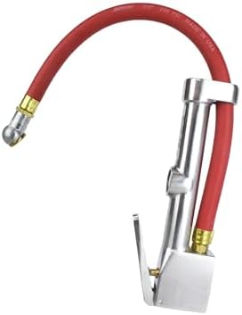 Milton S-505 Analog Tire Inflator with Pressure Gauge, 15" Hose Single Head Air Chuck, Made In USA 10-160 PSI