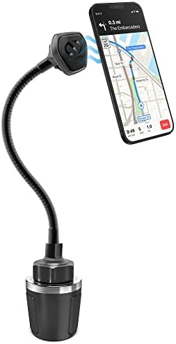 Naztech MagBuddy Elite XL Car Phone Holder - Magnetic Mount for Cup Holder with 11 Inch Gooseneck & 360 Degree Swivel, Universal Compatibility for iPhone, Android & GPS Units