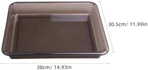 VICASKY Trunk Boot Mat Tray for Car Floor Protection,Multi-Purpose Plastic Shoe Trays Mat Auto Organizer Compact Case Storage Entryways for Essentials and Sundries 14.93X11.99X2.36in