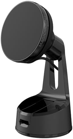 Scosche MEMSQRWD MagicMount Elite Magnetic Wireless Charging Phone Mount for Car Dashboard/Windshield with Fast USB-C Car Charger, Cell Phone Holder Compatible with MagSafe Apple iPhone 16/15/14/13/12