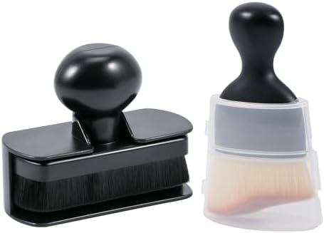 UNIMEIX Tire Shine Applicator Brush Kit Large Vegan Tire Shine Brush with Storage Stand for Vehicles Tire Shine Polish Wax and Car Interior Cleaning