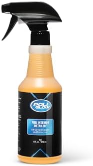 Poli Glow® Interior Detailer – 16 oz All-Surface Cleaner & UV Protectant for Boats, RVs, Cars – Water-Based, Streak-Free, Non-Greasy Interior Spray for Vinyl, Leather, Plastic, Glass & More