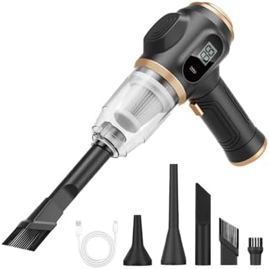 2-in-1 Car Vacuum Cleaner and Blower, High-Powered Suction for Cleaning Car Seats/mats/Trunk Dust, Portable
