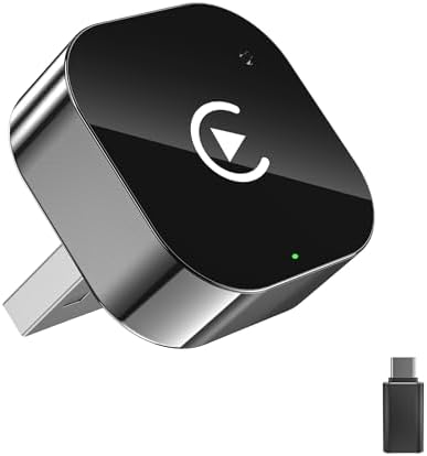 Wireless Carplay Adapter & Android Auto 2026 Upgrade Wired CarPlay to Wireless,2-in-1 Mini USB Design with Fast Stable Connection Car Play for Apple iOS 10+, Android 11+ Version