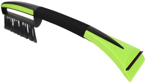 Snow Brush with Ice Scrapers for Car Windshield, Car Brush with Foam Grip, Winter Accessories, Wider Snow Scraper for Window, SUVs, Cars, Detachable Snow Removal Tool, Scratch-Free (Green)