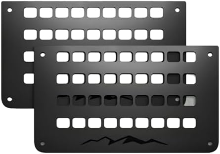 2 Pecs Metal Molle Storage Trunk Organizer for 2026 Honda Passport, MOLLE trunk mounting panel functional partition,08Z03-3BM-100,black