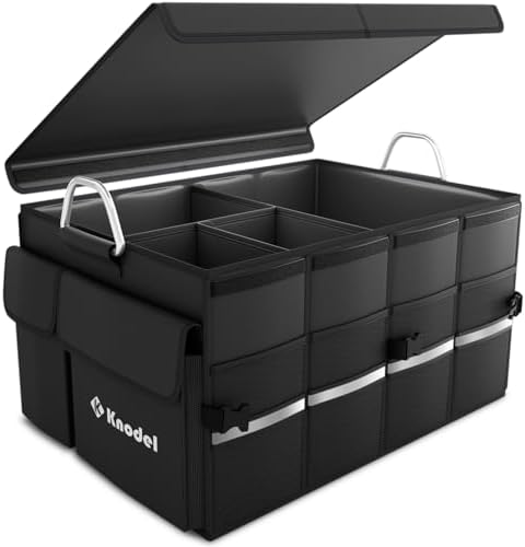 K KNODEL Car Trunk Organizer, Black, Unisex, Automobiles