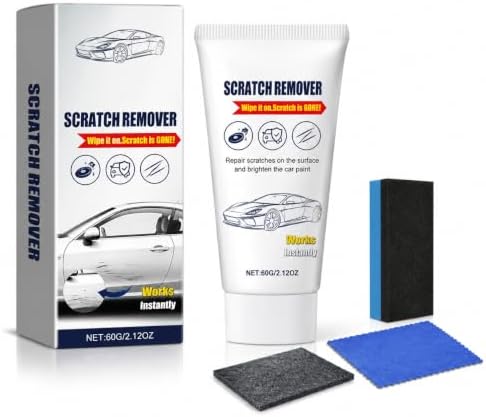Car Scratch Remover Kit with Nano Cloth, Paint Repair Paste, 2.12 oz