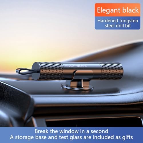 The Original Compact Emergency Keychain Car Escape Tool, Seatbelt Cutter and Window Breaker, Pack of 2
