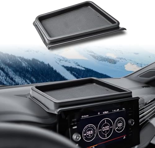 Dashboard Organizer Storage Tray for 2025 2026 Volkswagen Jetta Accessories | Behind 8-inch Screen Organizer, Unused Space Utilized, Quick Access Essentials, ABS Material with Rubber Insert