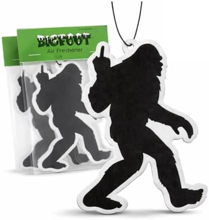 Funny Car Air Freshener (3 Pack) – Bigfoot Sasquatch Air Freshener for Car, Novelty Gag Gift, Hanging Auto Air Freshener, Funny Car Accessories for Men Women