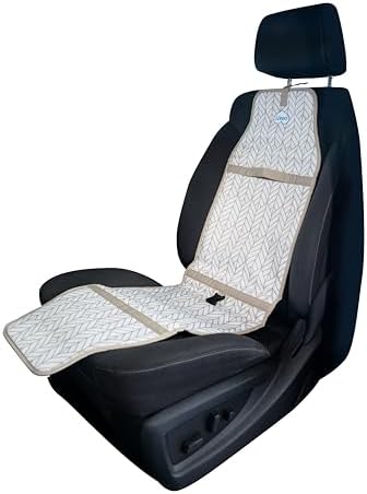 Cool Carats Car Seat Cooling Pad for Adult – COOLTECH Car Seat Cooler for Hot Weather – Innovative Cooling Pad Offers Quick Relief and Comfort, Your Summer Essential for Travel (Grey)