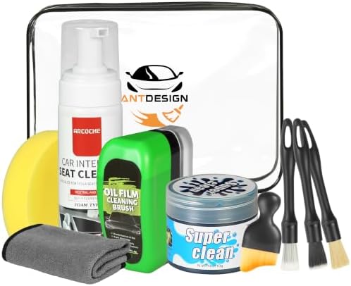 AntDesign Car Cleaning Kit Interior - 10 Item Kit