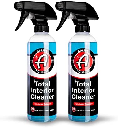 Adam's Polishes Interior Cleaner & Protectant (16oz) (2-Pack), Quick Detailer & SiO2 Protection, Ceramic Infused UV Protection, Anti-Static, For Leather, Vinyl, Plastics, Glass