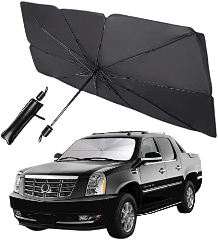 Car Sunshade Umbrella,Upgraded Windshield Cover Sun Shade,UV Reflecting Portable Front Window Cover,Universal Car Windshield Sunshades,UV Block for Front Windows,Fits Most Vehicles (55"x 31")