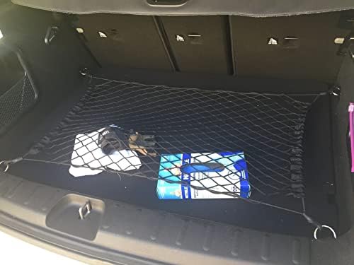 Rear Trunk Organizer Cargo Net for MINI Cooper S Salt 2014-2021– Floor Style Cargo Net for Hatchback - Premium Mesh Elastic Car Trunk Organizer – Compatible with MINI Cooper S Salt