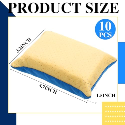 BBTO 10 Pack Car Windshield Defogger Sponge Window Cleaner Tool No Scratch Large Windscreen Sponge Bulk Absorbent Mirror Car Glass Washing for Bug Tar Remover Scrubber Detailing Motorcycle