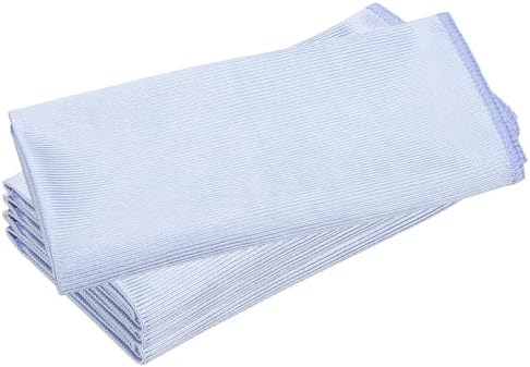 uxcell 4Pcs Glass Polishing Cloth, 23.6x15.7 Microfiber Cleaning Cloths Lint & Streak Free Quickly Drying Towels for Glassware, Cars, Glasses, Phone Screens, Sunglasses, Purple