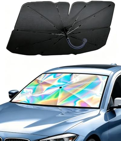Foldable Car Windshield Sun Shade Umbrella UV Block Medium 55" x 31"