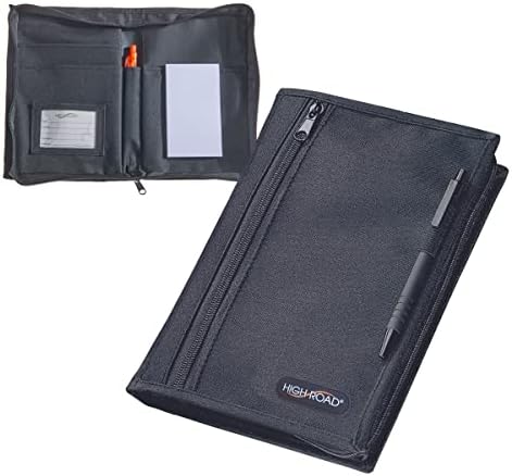 High Road Car Glove Box Organizer, Registration and Insurance Document Holder and Car Manual Holder with Flexible Secure Zippered Case and Note Pad