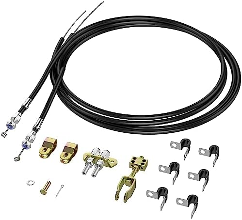 Universal Parking Brake Cable Kits 330-9371,Compatible with Wilwood MC4 and Combination Parking Brake (CPB) Rear Big Brake Kits,Emergency Brake Cable Kit, Rear Extended Parking Brake Cable
