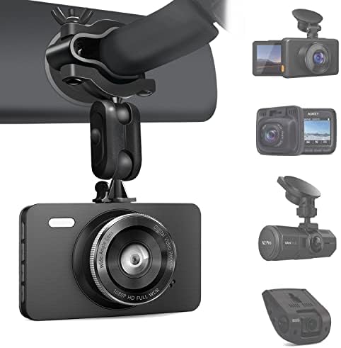 Sportway S80 Mirror Dash Cam Mount Holder, 100% Secure 360° Adjustable View