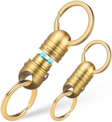 TISUR Quick Release Keychain, Magnetic Key Holder Keyring Connector, Detachable Key Chain Rings for Men Women Car Keys
