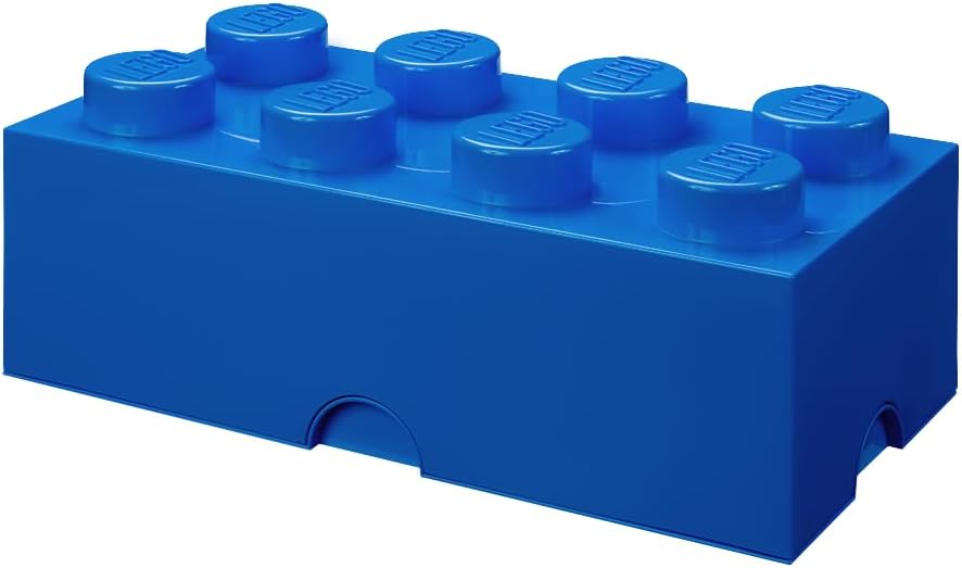 Room Copenhagen, LEGO Storage Brick Box - Stackable Storage Solution - Brick 8, Cool Yellow