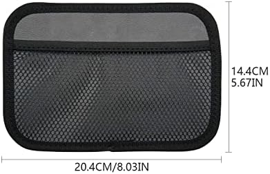 INNOLIFE 4-Piece Car Organizer Net Pocket, Side Pocket Holder, Phone Sunglasses Storage - 8"x5.75"