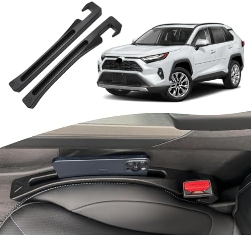 Toyota Grand Highlander Seat Gap Filler, Car Seat Gap Filler Organizer Stop Things from Dropping Customized Interior Accessories for Toyota Black, 2 Pack