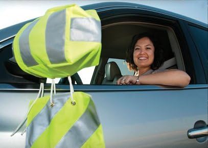 Warning Safety Device - DOT Approved Reflective Emergency Roadside for Breakdown - Increased Roadside Visibility – Convenient/Easy to Use (Car/SUV)