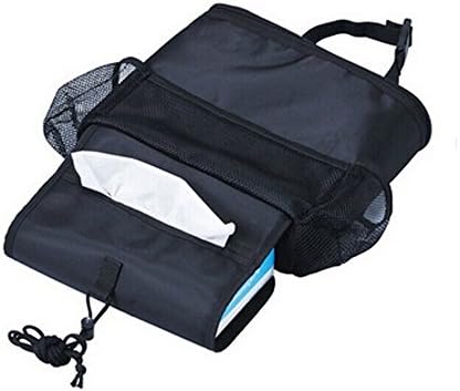2PCS Car Seat Back Organizer, Auto Back Seat Hanging Insulation Multi- Pocket Travel Storage Cooler Bag Heat-Preservation Insulated Wrap Bottle Bag with Mesh Pockets