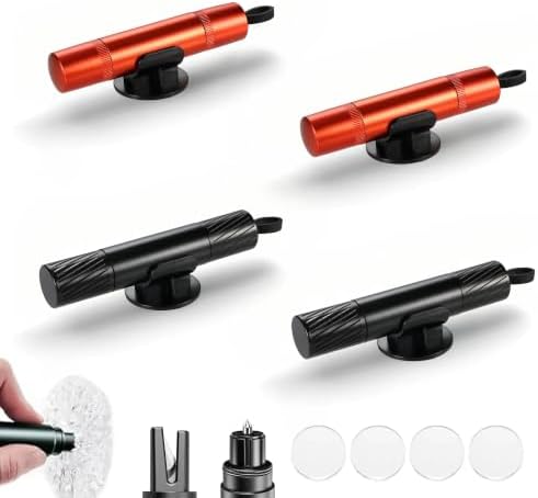 Car Emergency Escape Tool Kit - 4PCS Window Breaker & Seatbelt Cutter Set, Safety Rescue Gear for Vehicles, Waterproof Glass Breaker for Car Emergencies