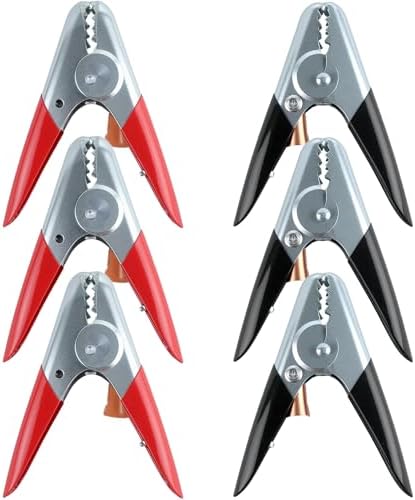 3 Set Battery Jumper Cable Clamps Heavy Duty 6 Inch 1100A Battery Booster Cable Insulated Parrot Clips Battery Charging Connector Kit for Car Auto Heavy Duty Jumper Cable Ends